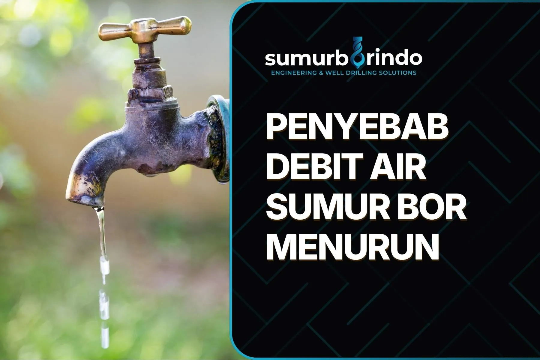 Debit Air Sumur Bor Menurun